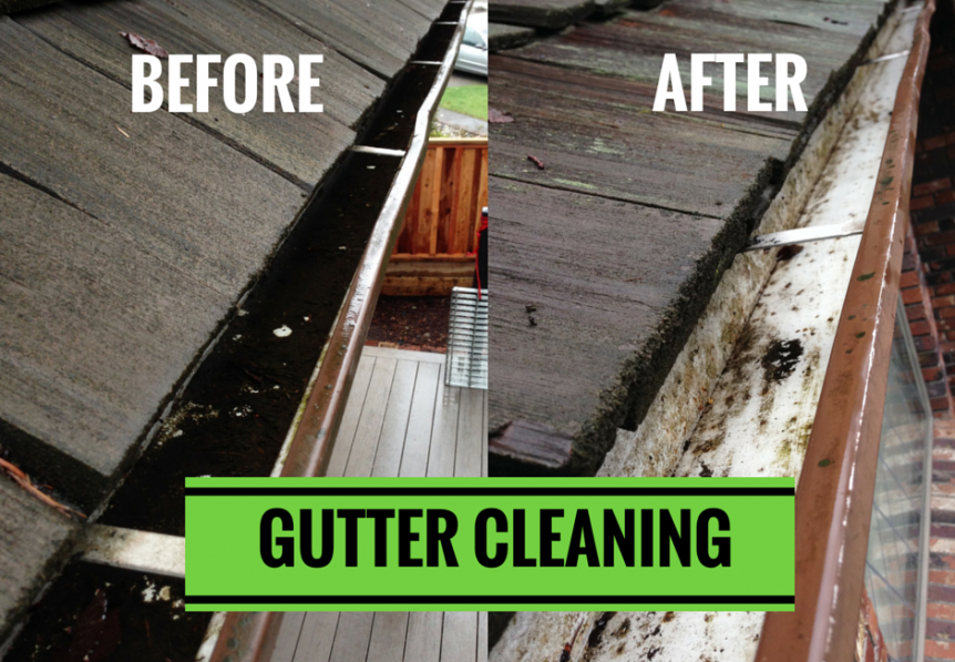 Umbrella Property Services Provides Professional Gutter Cleaning Services.